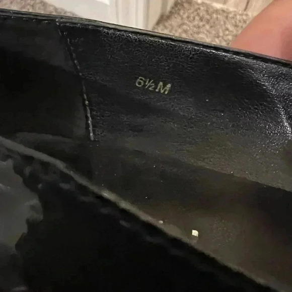 Vaneli black KILTIE PATTON LEATHER OXFORD BLOCK HEELS SIZE 6.5 - Picture 7 of 8